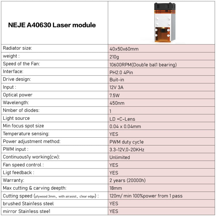 NEJE MASTER 3 Plus Laser Engraver with A40630 Laser Module