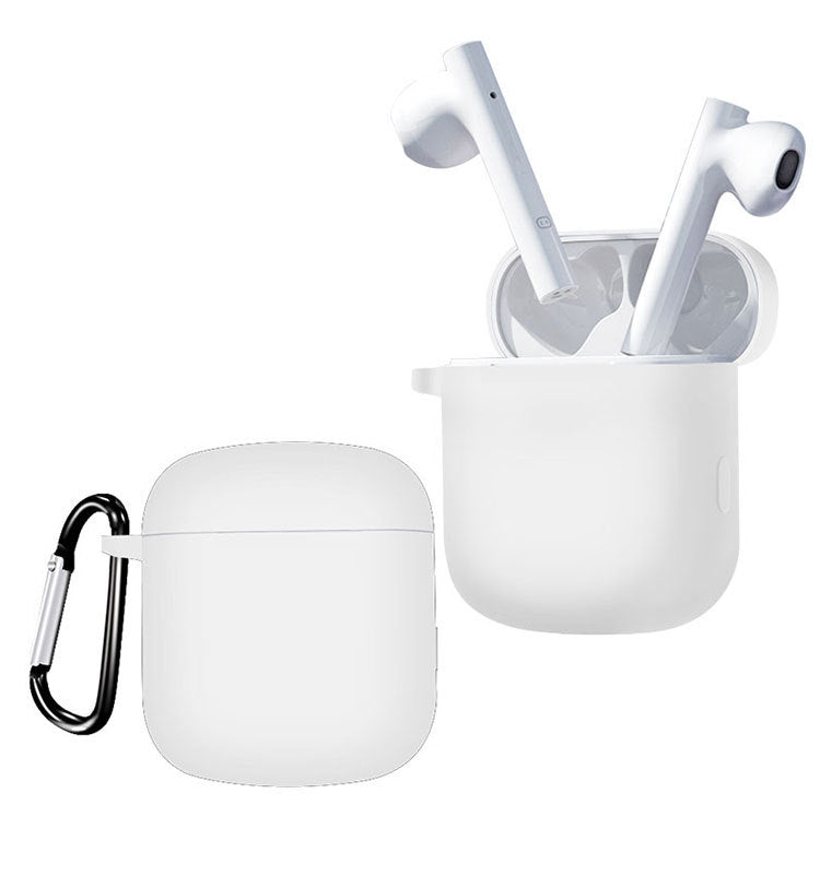 For Xiaodu Pure Color Bluetooth Earphone Soft Silicone Protective Case With Hook