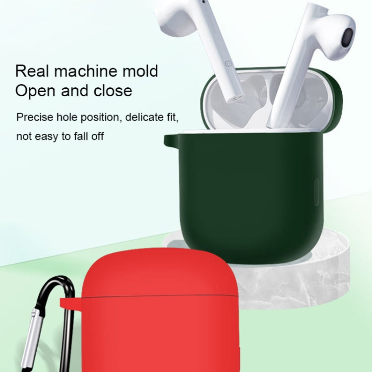 For Xiaodu Pure Color Bluetooth Earphone Soft Silicone Protective Case With Hook