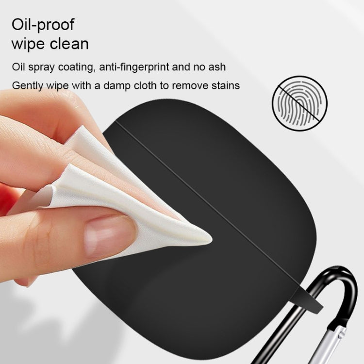 For Meizu Meilan Blus Air Pure Color Bluetooth Earphone Soft Silicone Protective Case With Hook