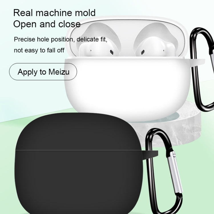 For Meizu Meilan Blus Air Pure Color Bluetooth Earphone Soft Silicone Protective Case With Hook