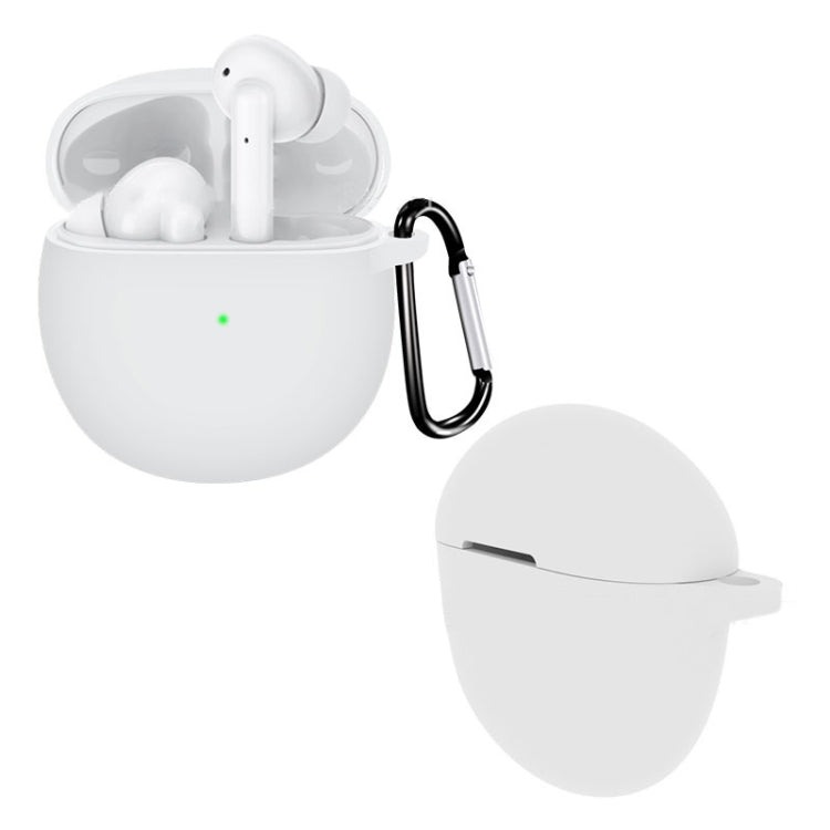 For Realme Buds Air 2 Pure Color Bluetooth Earphone Soft Silicone Protective Case With Hook