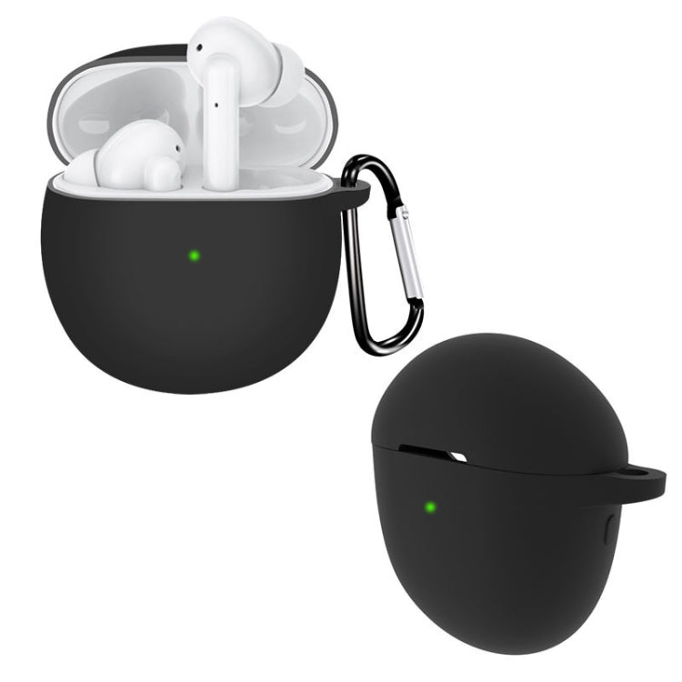 For Realme Buds Air 2 Pure Color Bluetooth Earphone Soft Silicone Protective Case With Hook
