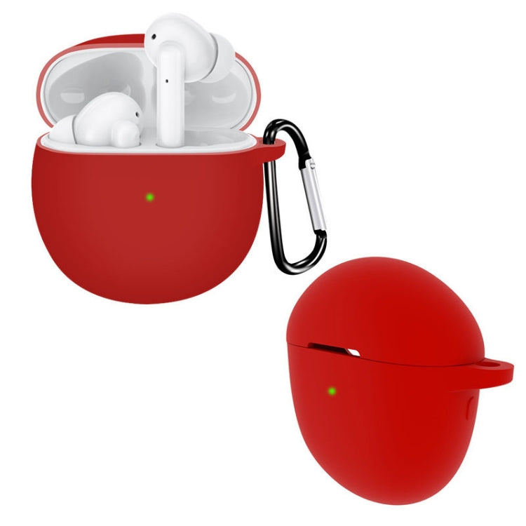 For Realme Buds Air 2 Pure Color Bluetooth Earphone Soft Silicone Protective Case With Hook