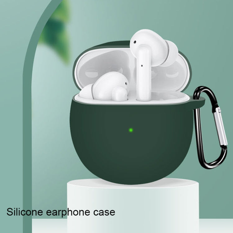 For Realme Buds Air 2 Pure Color Bluetooth Earphone Soft Silicone Protective Case With Hook