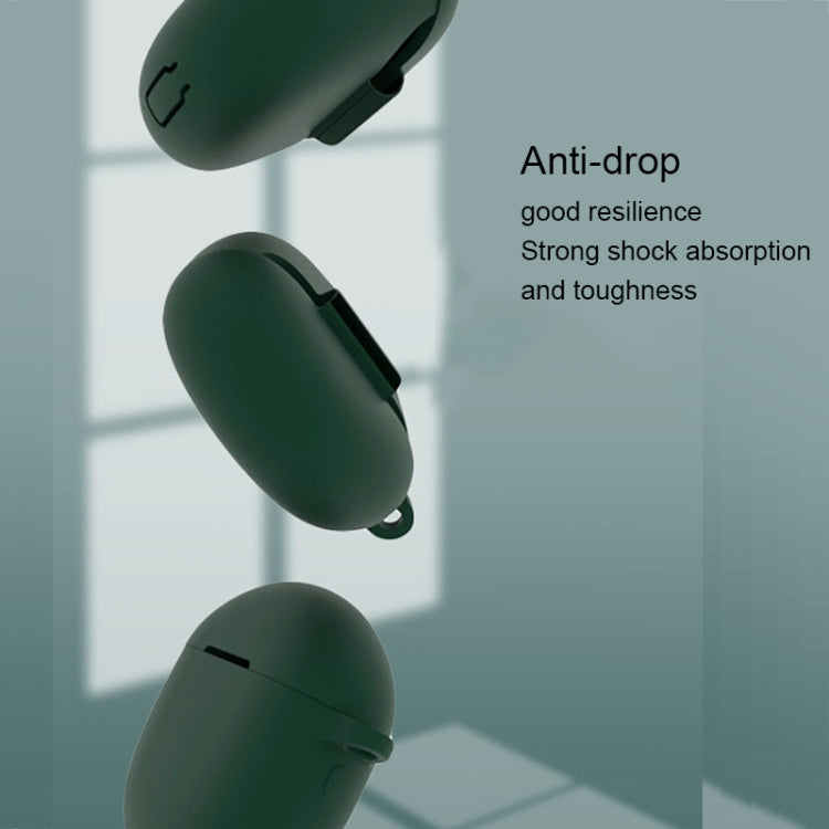 For Realme Buds Air 2 Pure Color Bluetooth Earphone Soft Silicone Protective Case With Hook
