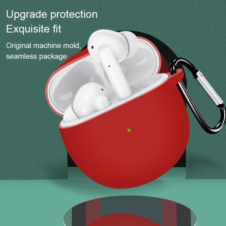 For Realme Buds Air 2 Pure Color Bluetooth Earphone Soft Silicone Protective Case With Hook