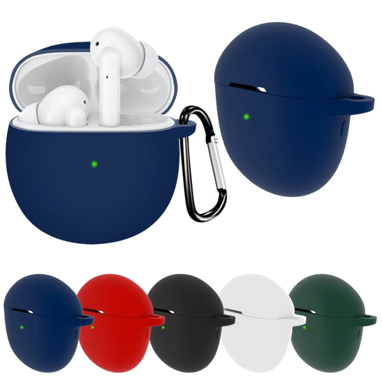 For Realme Buds Air 2 Pure Color Bluetooth Earphone Soft Silicone Protective Case With Hook