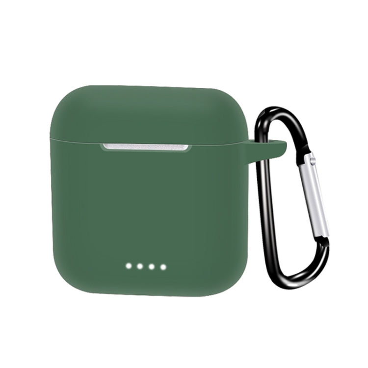 For Tozo T6 Pure Color Bluetooth Earphone Soft Silicone Protective Case With Hook