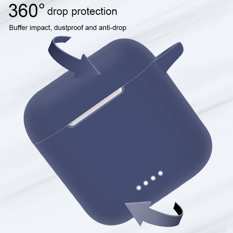For Tozo T6 Pure Color Bluetooth Earphone Soft Silicone Protective Case With Hook