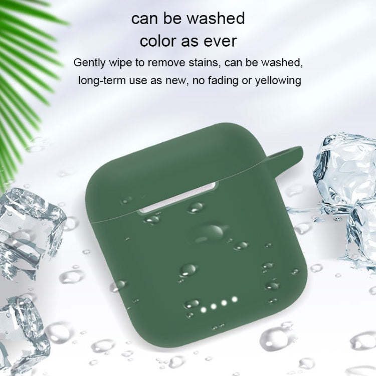 For Tozo T6 Pure Color Bluetooth Earphone Soft Silicone Protective Case With Hook