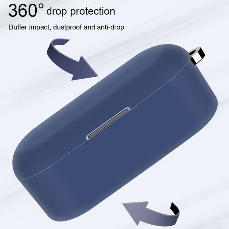 For Tozo T10 Pure Color Bluetooth Earphone Soft Silicone Protective Case With Hook