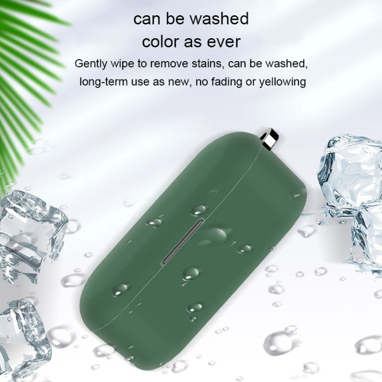 For Tozo T10 Pure Color Bluetooth Earphone Soft Silicone Protective Case With Hook