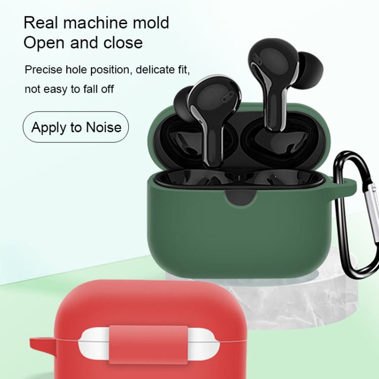 For Noise Air Buds+ Pure Color Bluetooth Earphone Soft Silicone Protective Case With Hook