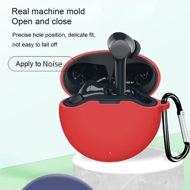 For Noise Buds VS303 Pure Color Bluetooth Earphone Soft Silicone Protective Case With Hook
