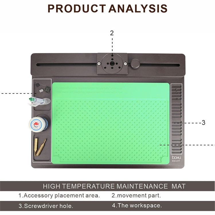 BAKU BA-697 2 in 1 Microscope Maintenance Insulation Pad