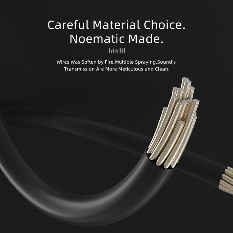 CVJ V2 1.25m Oxygen-free Copper Original 3.5mm Elbow Earphone Cable, Style:0.78mm No Mic(Black)