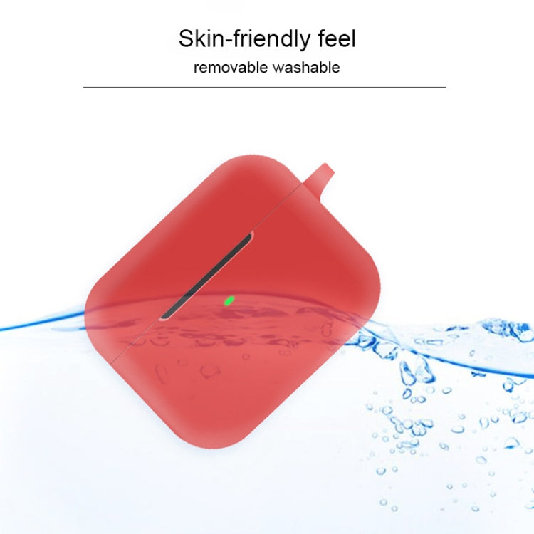 For Razer Hammerhead True Wireless X Pure Color Bluetooth Earphone Soft Silicone Protective Case With Hook