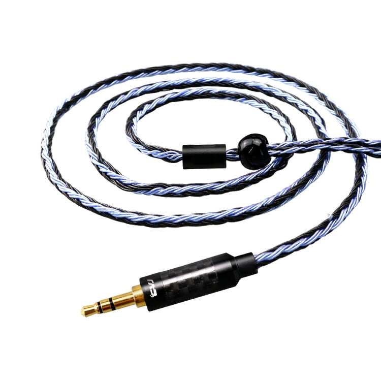 CVJ V3 1.2m 16 Cores Silver-plated 3.5mm Earphone Cable, Style:0.78mm