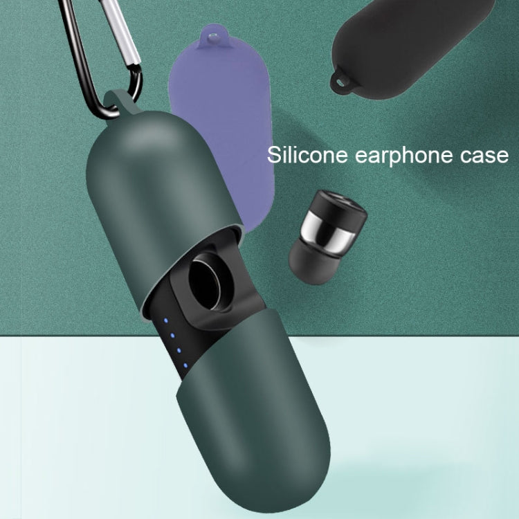 For Motorola MotoBuds 400 / VerveBuds 400 Pure Color Bluetooth Earphone Soft Silicone Protective Case With Hook
