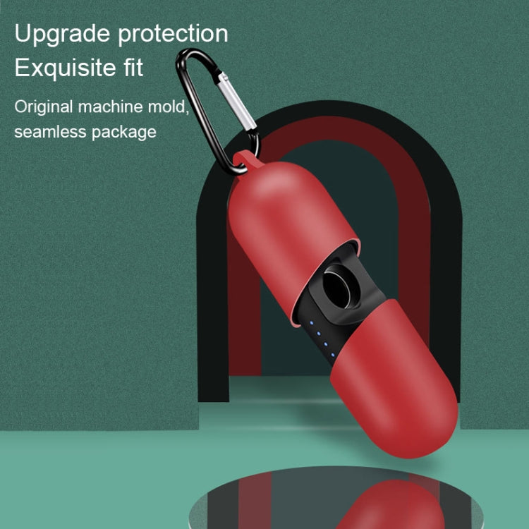 For Motorola MotoBuds 400 / VerveBuds 400 Pure Color Bluetooth Earphone Soft Silicone Protective Case With Hook