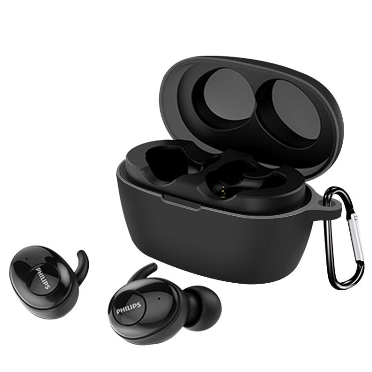 For Philips SHB2505 Pure Color Bluetooth Earphone Soft Silicone Protective Case With Hook