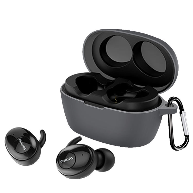 For Philips SHB2505 Pure Color Bluetooth Earphone Soft Silicone Protective Case With Hook