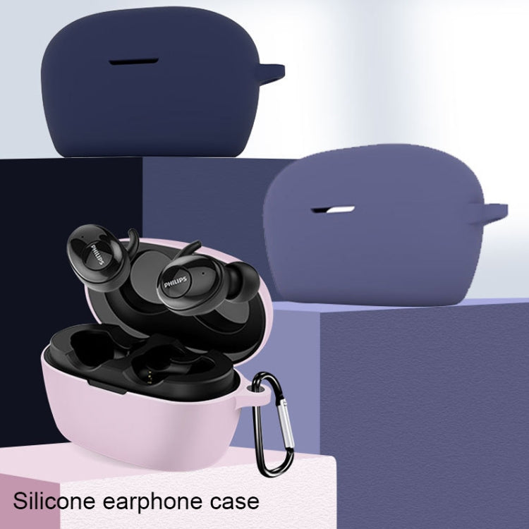 For Philips SHB2505 Pure Color Bluetooth Earphone Soft Silicone Protective Case With Hook