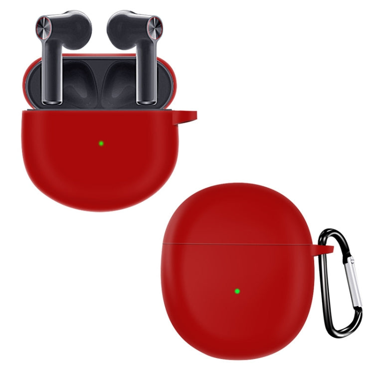 For OnePlus Buds Pure Color Bluetooth Earphone Soft Silicone Protective Case With Hook