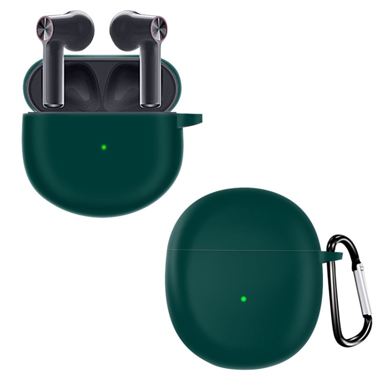 For OnePlus Buds Pure Color Bluetooth Earphone Soft Silicone Protective Case With Hook