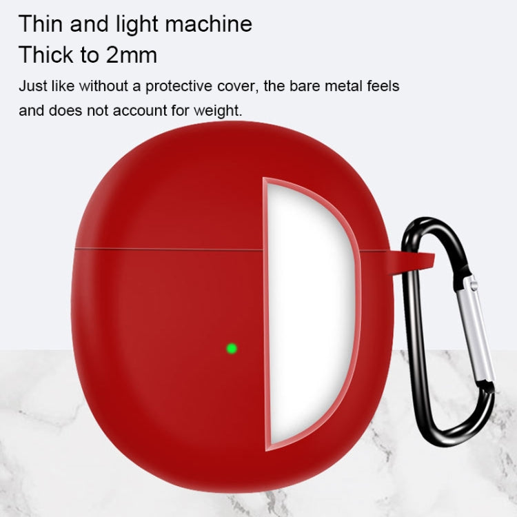For OnePlus Buds Pure Color Bluetooth Earphone Soft Silicone Protective Case With Hook