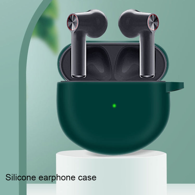For OnePlus Buds Pure Color Bluetooth Earphone Soft Silicone Protective Case With Hook