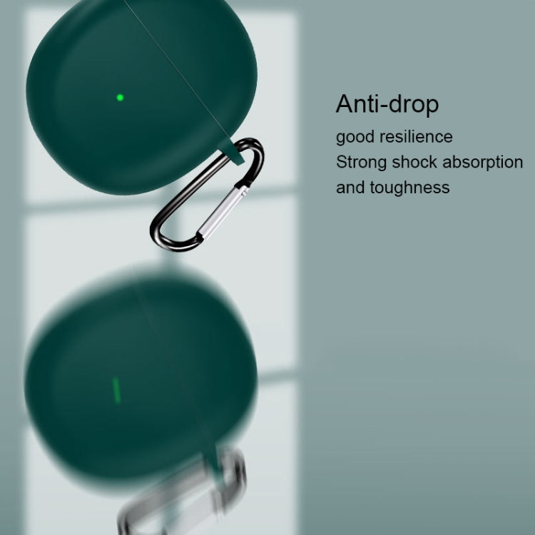 For OnePlus Buds Pure Color Bluetooth Earphone Soft Silicone Protective Case With Hook