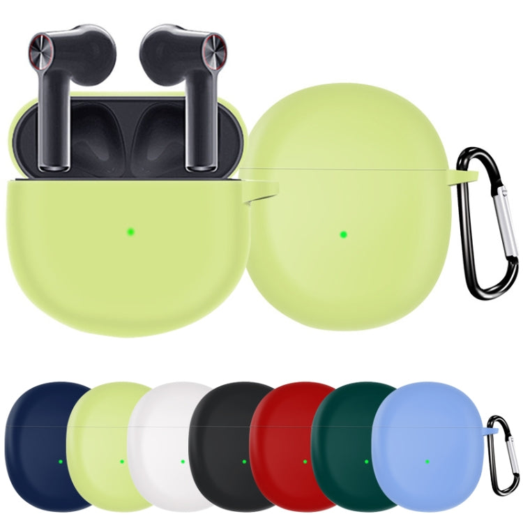 For OnePlus Buds Pure Color Bluetooth Earphone Soft Silicone Protective Case With Hook