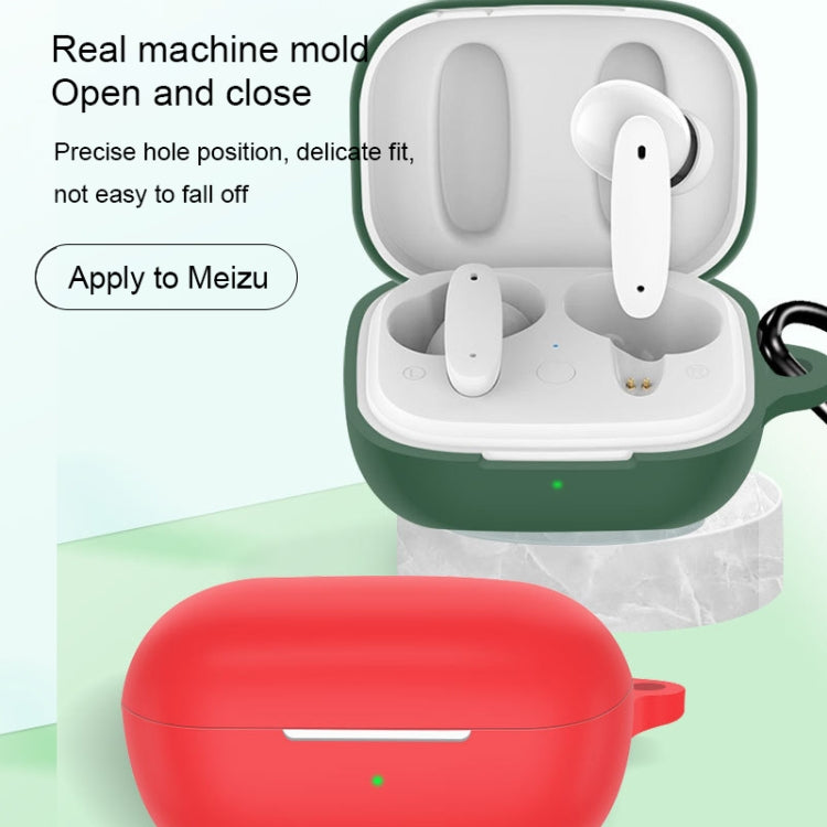 For MEIZU Meilan Blus Pure Color Bluetooth Earphone Soft Silicone Protective Case With Hook