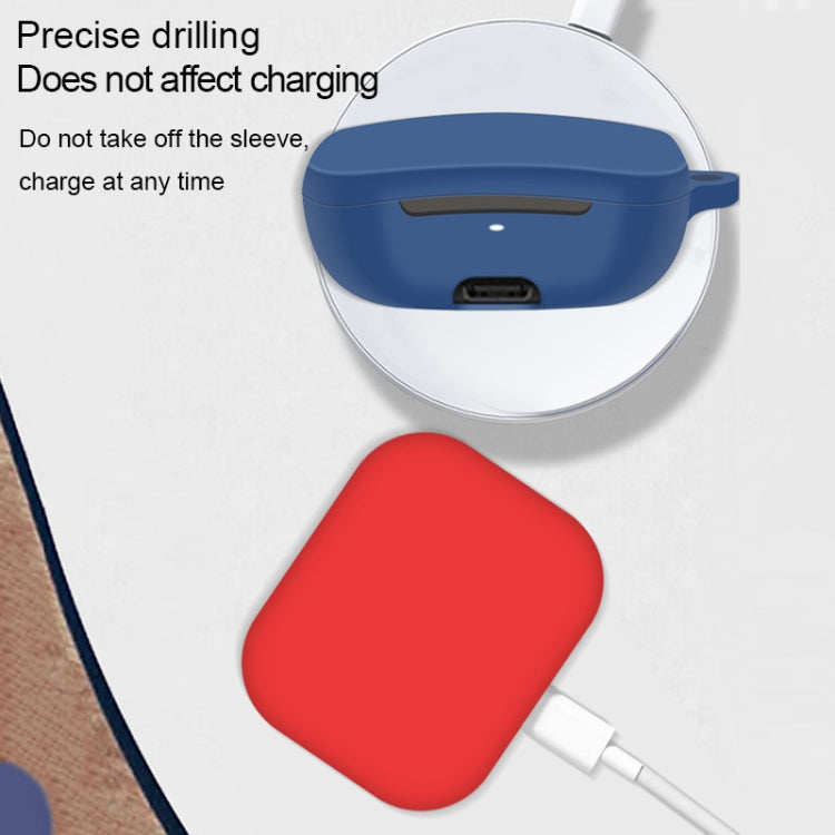For FIIL CG Pro Pure Color Bluetooth Earphone Soft Silicone Protective Case With Hook