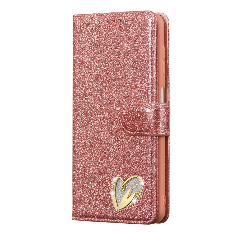 For Samsung Galaxy A13 Glitter Powder Love Leather Phone Case