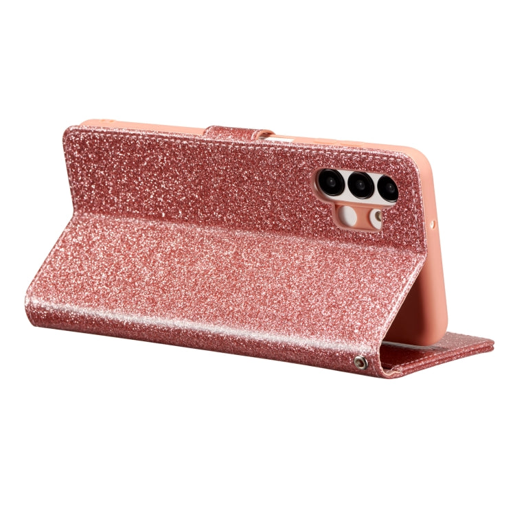 For Samsung Galaxy A13 Glitter Powder Love Leather Phone Case