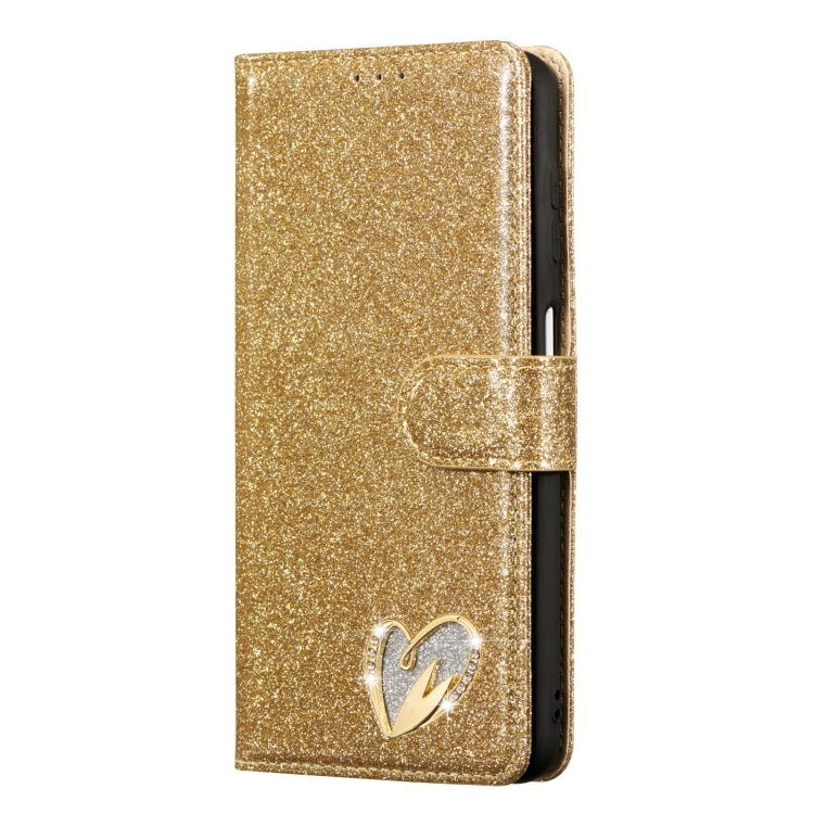 For Samsung Galaxy A13 Glitter Powder Love Leather Phone Case