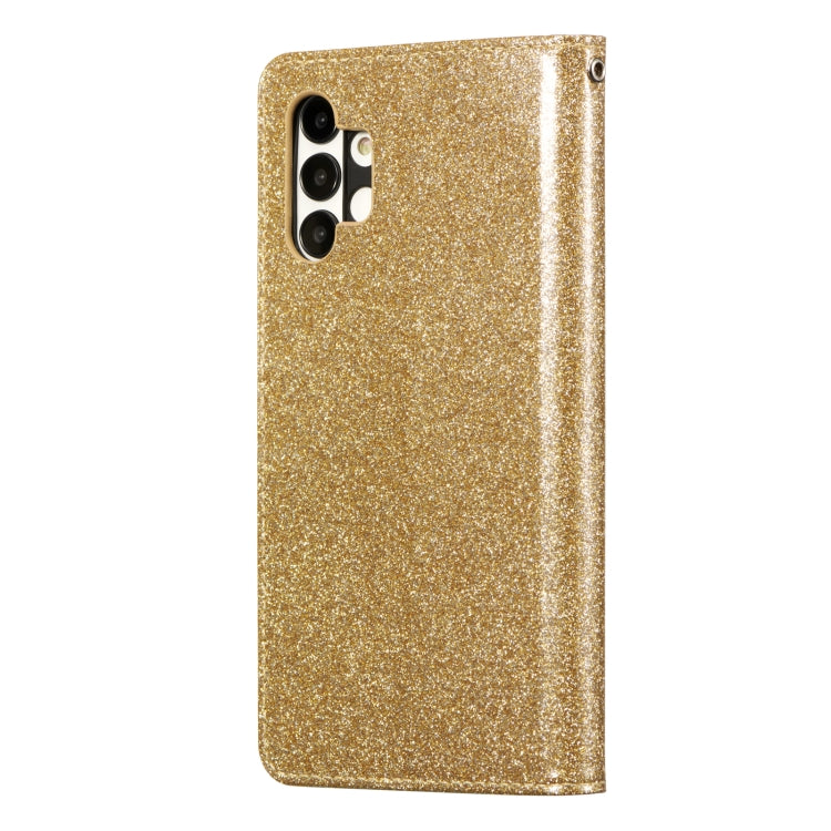 For Samsung Galaxy A13 Glitter Powder Love Leather Phone Case