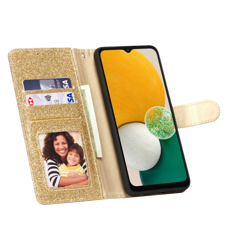 For Samsung Galaxy A13 Glitter Powder Love Leather Phone Case