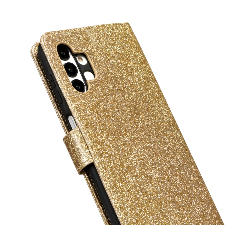 For Samsung Galaxy A13 Glitter Powder Love Leather Phone Case