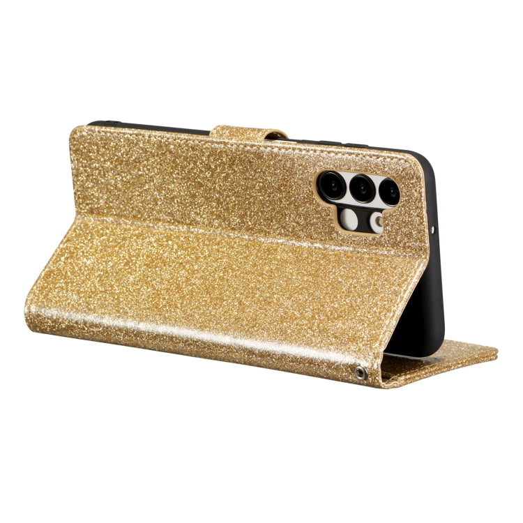 For Samsung Galaxy A13 Glitter Powder Love Leather Phone Case
