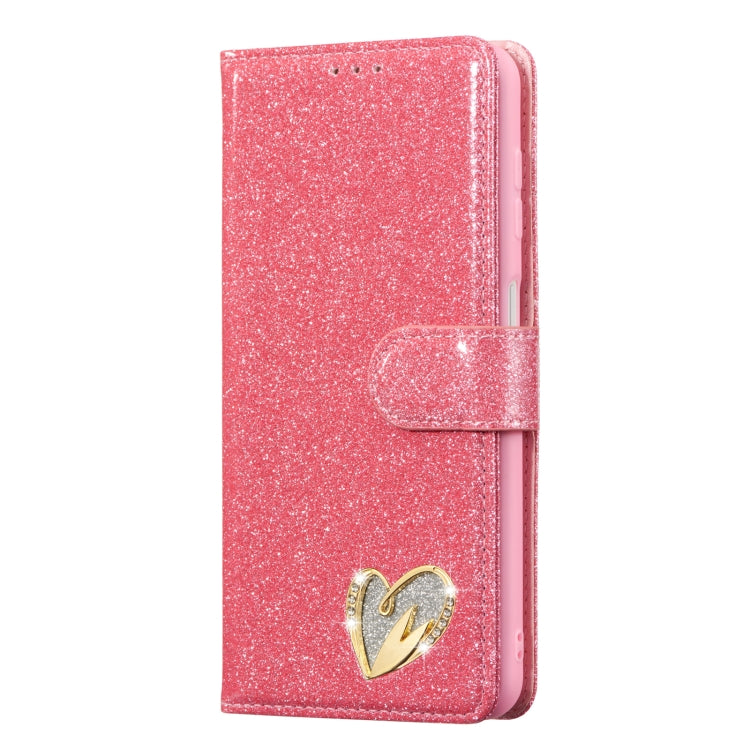 For Samsung Galaxy A13 Glitter Powder Love Leather Phone Case