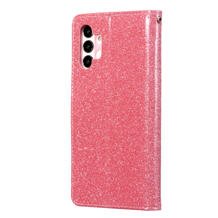 For Samsung Galaxy A13 Glitter Powder Love Leather Phone Case