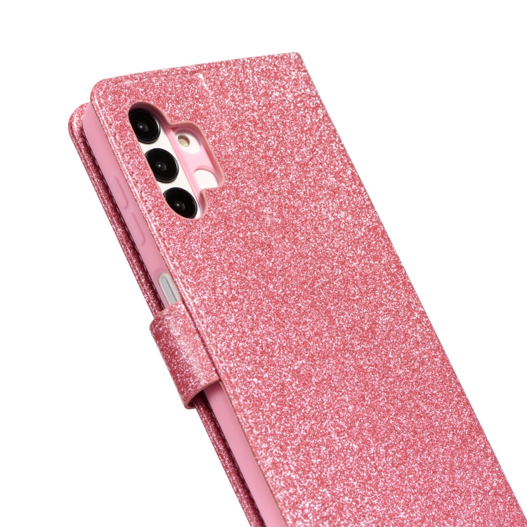 For Samsung Galaxy A13 Glitter Powder Love Leather Phone Case