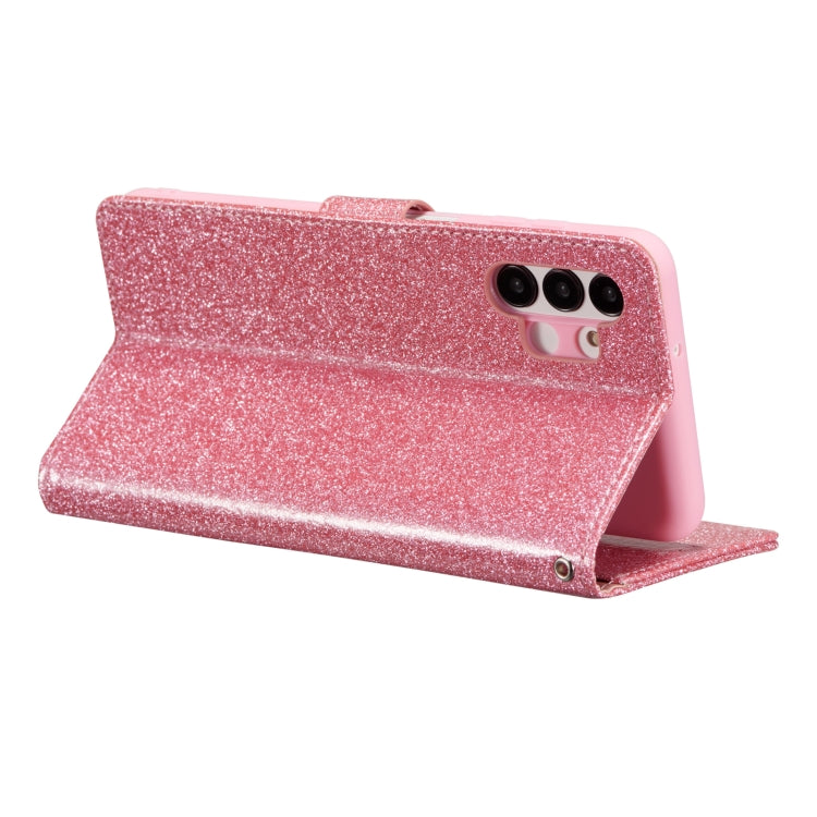 For Samsung Galaxy A13 Glitter Powder Love Leather Phone Case