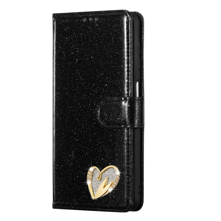 For Samsung Galaxy A13 Glitter Powder Love Leather Phone Case