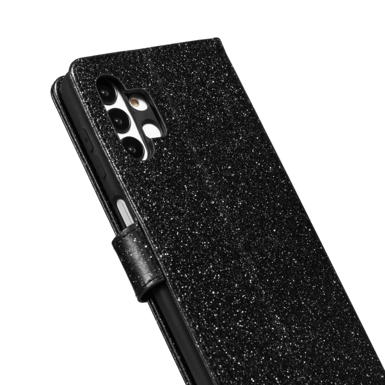 For Samsung Galaxy A13 Glitter Powder Love Leather Phone Case