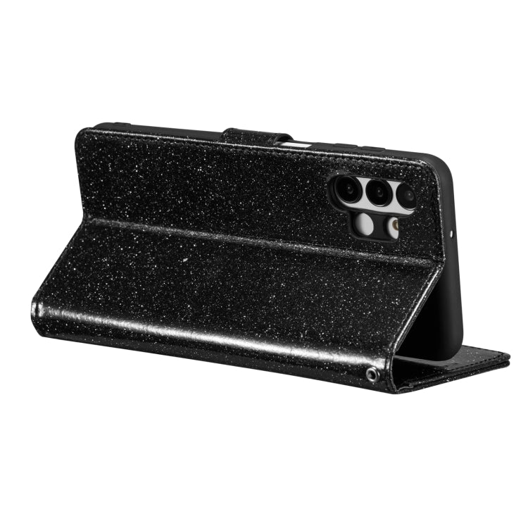 For Samsung Galaxy A13 Glitter Powder Love Leather Phone Case